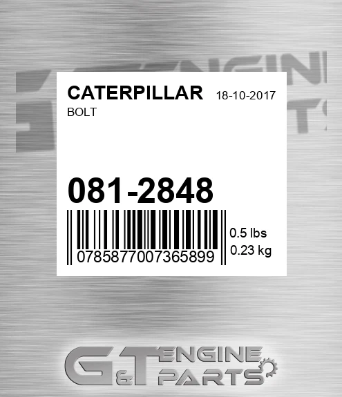 081-2848 Bolt