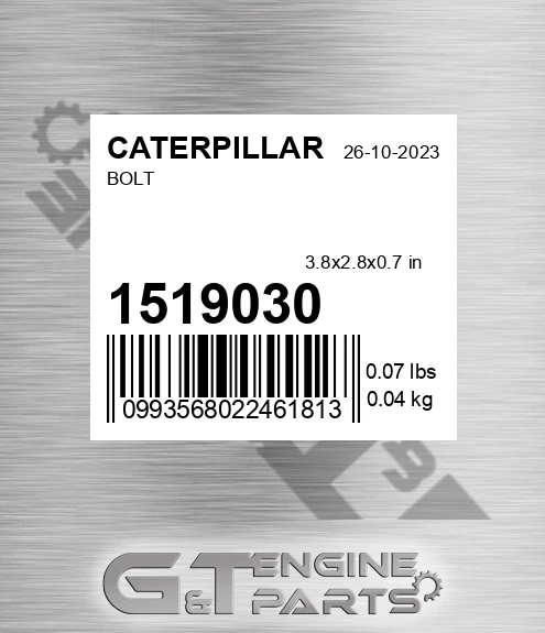 151-9030 Bolt for CATERPILLAR