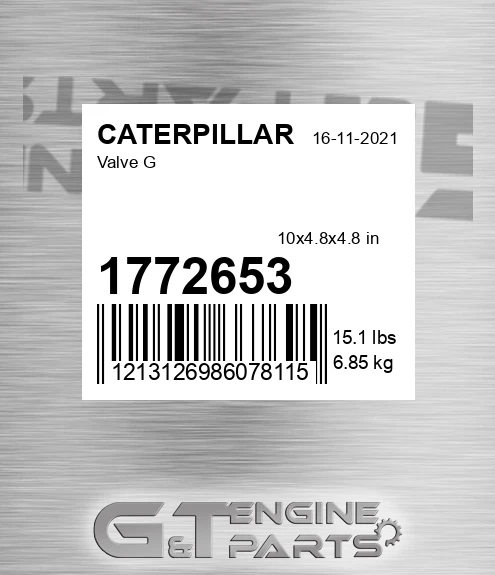 1772653 Valve G for CATERPILLAR