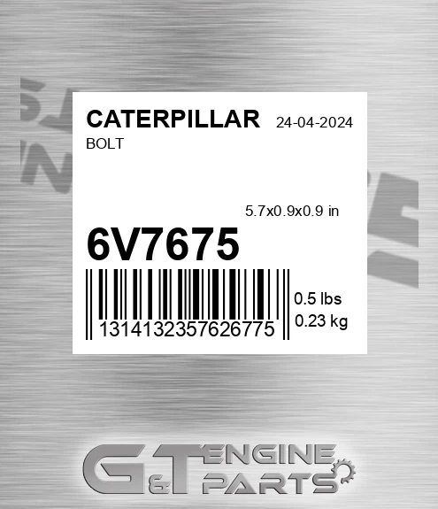 6V-7675 Bolt for CATERPILLAR