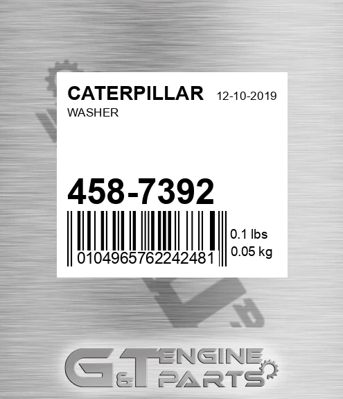 458-7392 Washer for CATERPILLAR