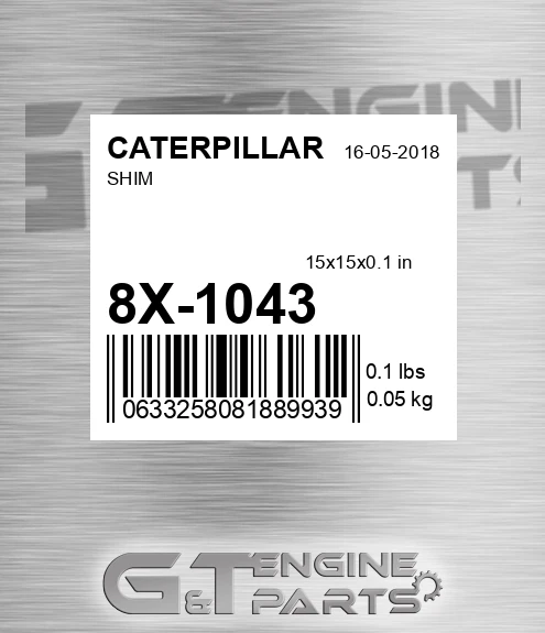 8X-1043 Shim