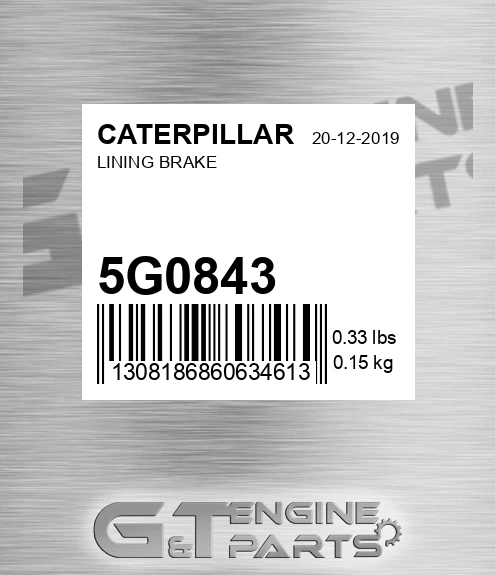 5G-0843 Lining Brake