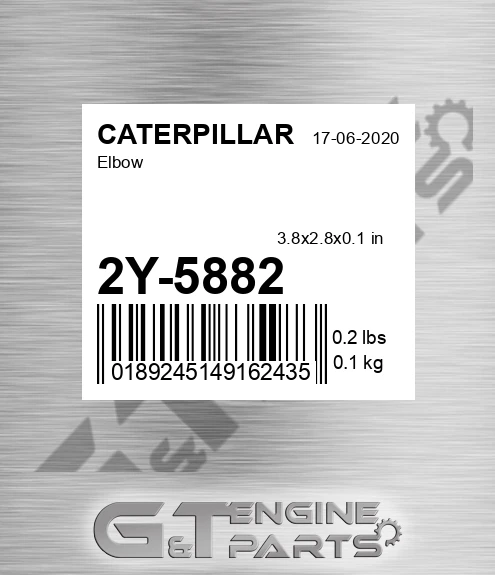 2Y-5882 Elbow for CATERPILLAR
