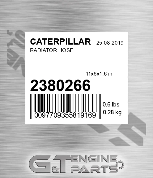238-0266 Radiator Hose for CATERPILLAR