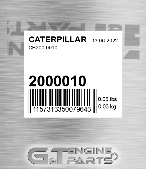 200-0010 Ch200-0010 for CATERPILLAR