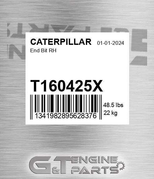 T160425X End Bit Rh for CATERPILLAR