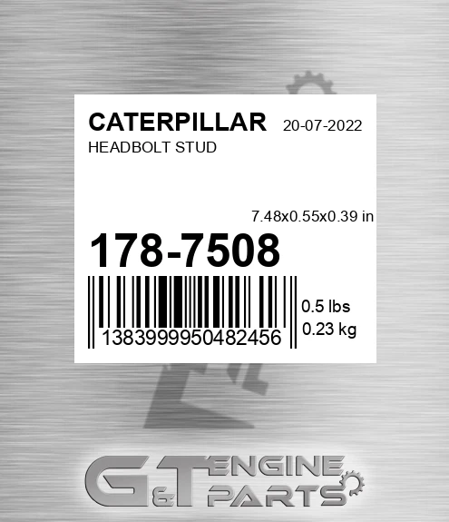 178-7508 Headbolt Stud for CATERPILLAR