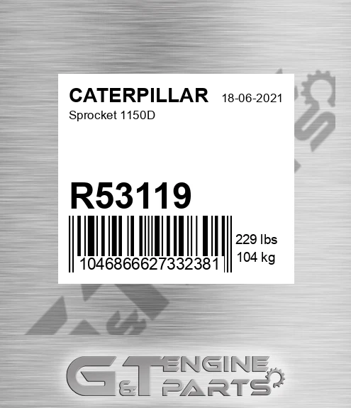 R53119 Sprocket 1150d
