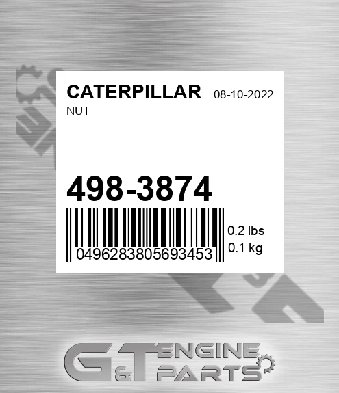 498-3874 Nut