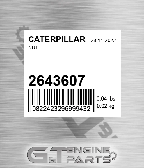 264-3607 CATERPILLAR Nut