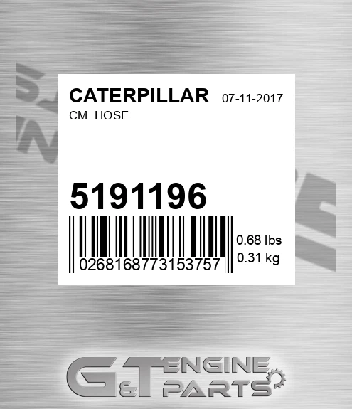 519-1196 Cm. Hose for CATERPILLAR