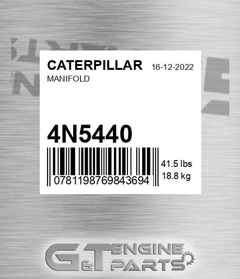 4N-5440 Manifold for CATERPILLAR