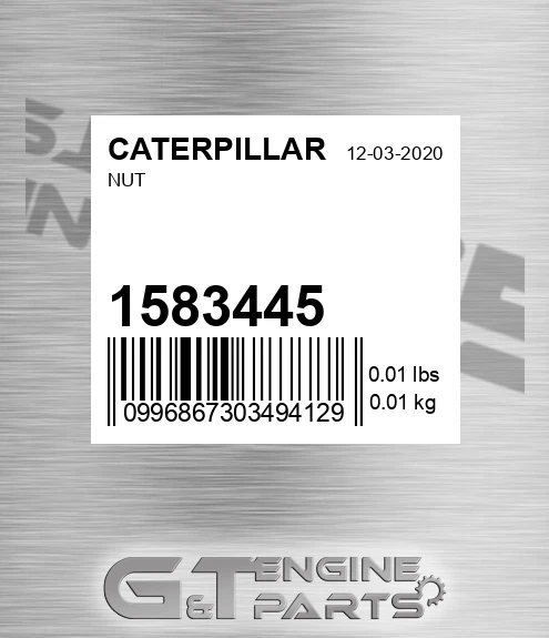 158-3445 Nut for CATERPILLAR