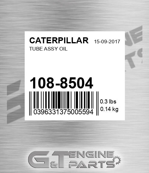 108-8504 Tube Assy Oil