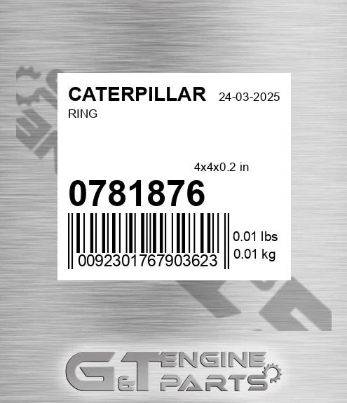 078-1876 Ring for CATERPILLAR