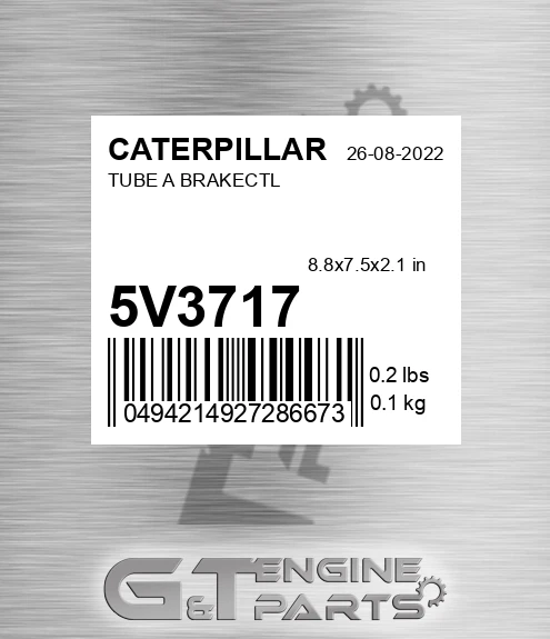 5V-3717 Tube A Brakectl for CATERPILLAR