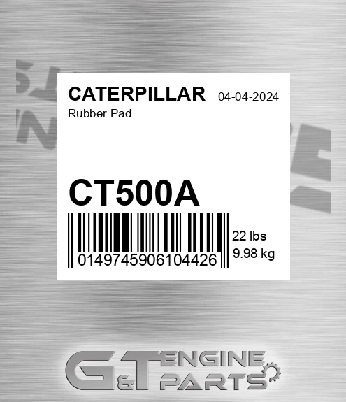 CT500A CATERPILLAR Rubber Pad