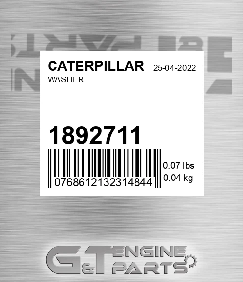 189-2711 Washer for CATERPILLAR