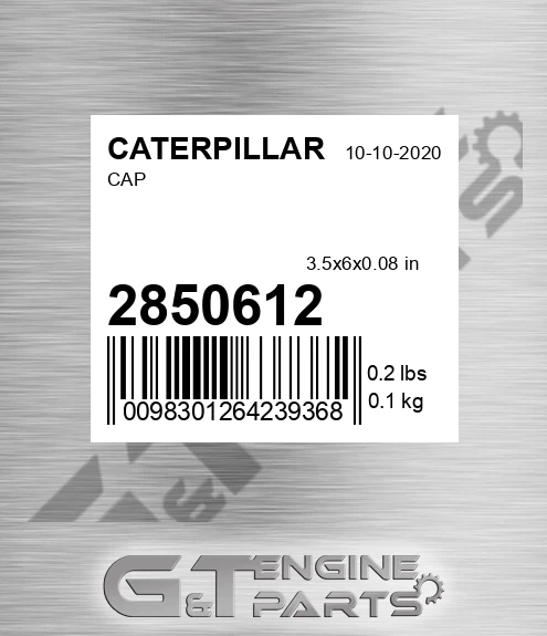 285-0612 Cap for CATERPILLAR