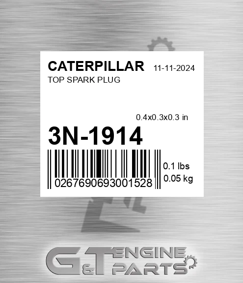 3N-1914 Top Spark Plug for CATERPILLAR
