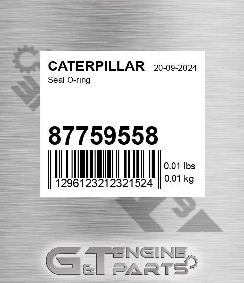 87759558 CATERPILLAR Seal O-ring
