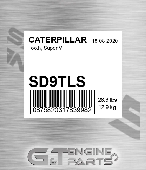 SD9TLS Tooth, Super V for CATERPILLAR