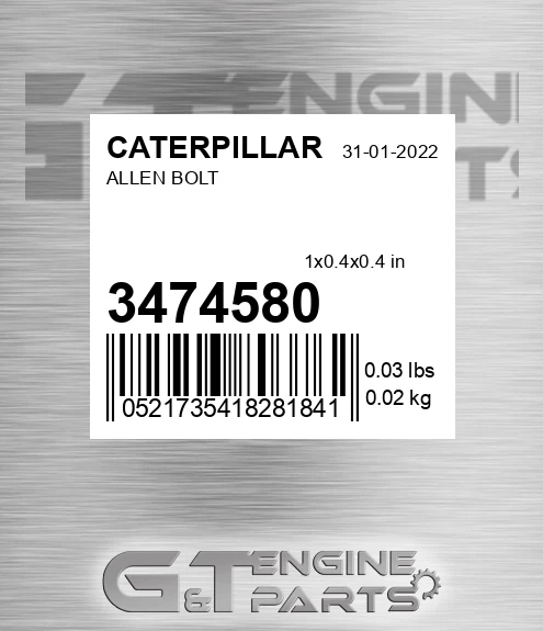 347-4580 Allen Bolt