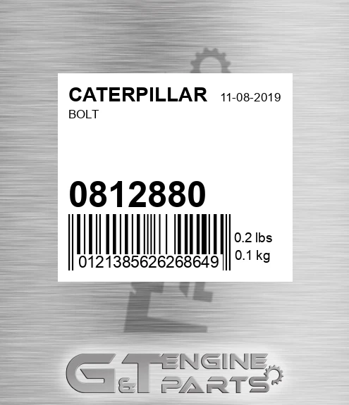 081-2880 Bolt for CATERPILLAR