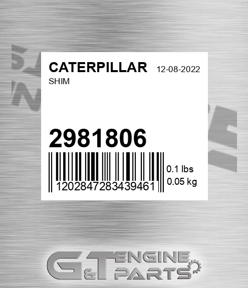 298-1806 Shim for CATERPILLAR