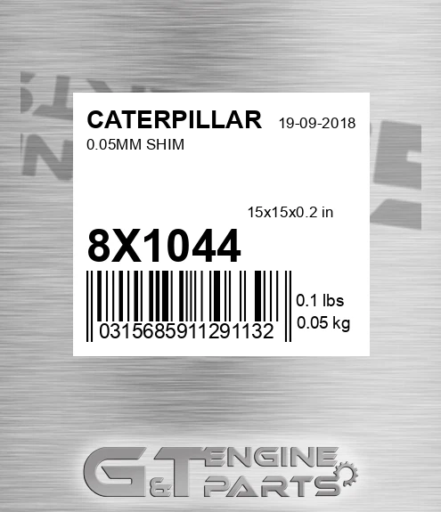 8X-1044 0.05mm Shim