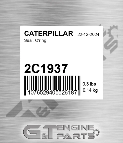 2C1937 CATERPILLAR Seal, O'ring