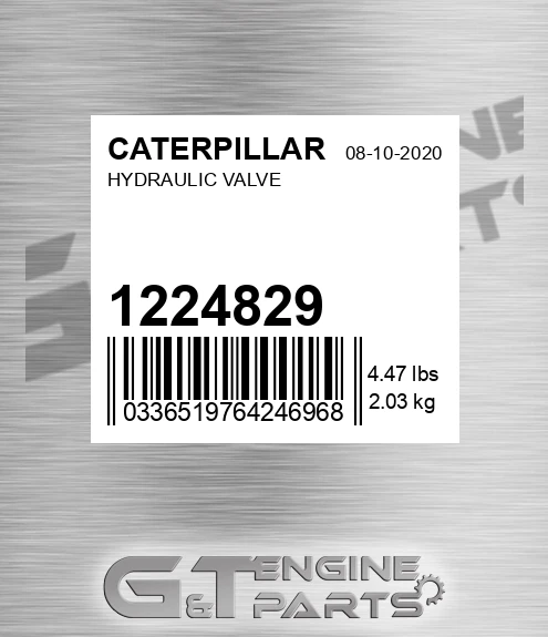 122-4829 Hydraulic Valve for CATERPILLAR