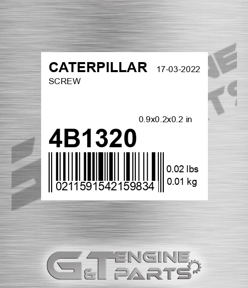 4B-1320 Screw for CATERPILLAR