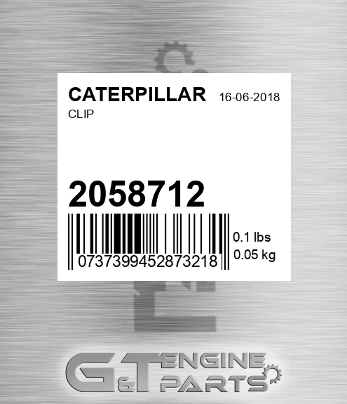 205-8712 Clip for CATERPILLAR