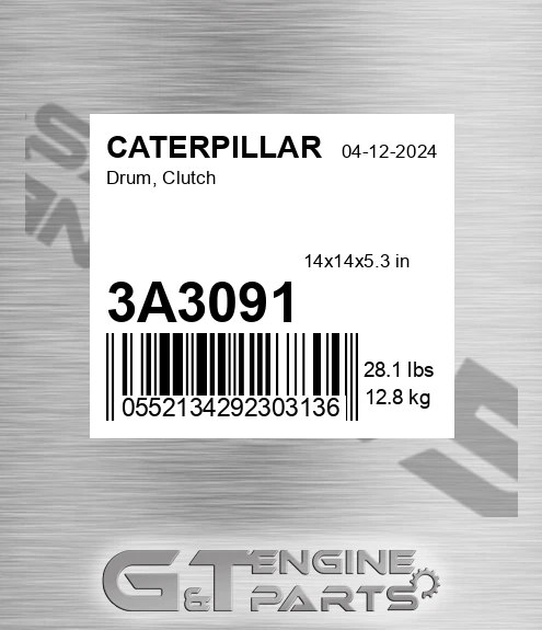 3A3091 Drum, Clutch for CATERPILLAR
