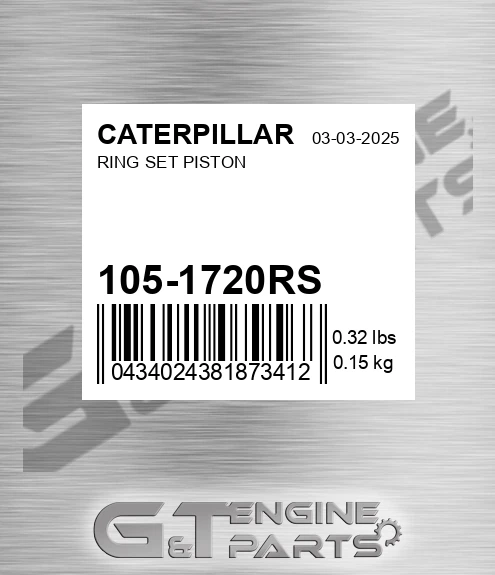 105-1720RS Ring Set Piston for CATERPILLAR