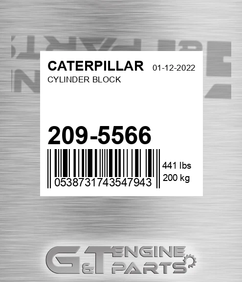 209-5566 Cylinder Block for CATERPILLAR