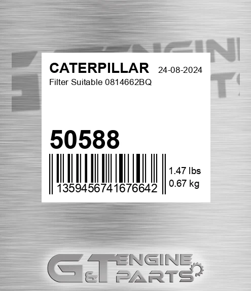 50588 Filter Suitable 0814662bq