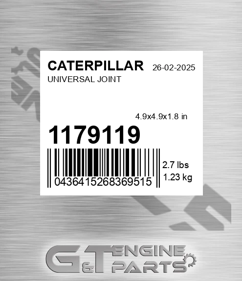 117-9119 Universal Joint for CATERPILLAR