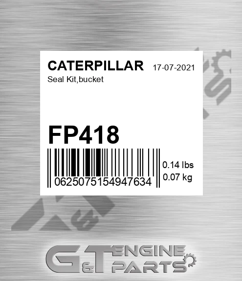 FP418 Seal Kit,bucket for CATERPILLAR
