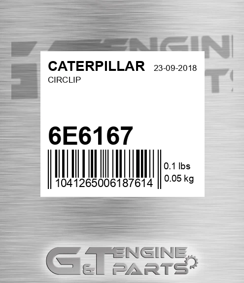 6E-6167 Circlip for CATERPILLAR