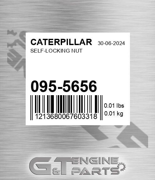 095-5656 Self-locking Nut for CATERPILLAR