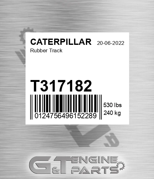 T317182 Rubber Track