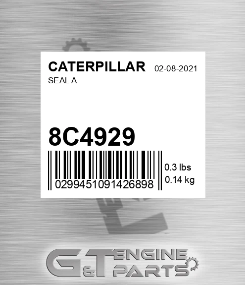 8C4929 Seal A for CATERPILLAR