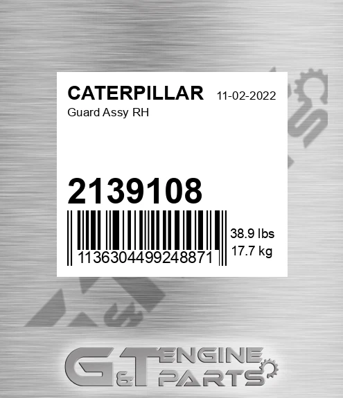 2139108 CATERPILLAR Guard Assy Rh