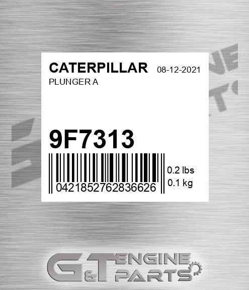 9F7313 Plunger A for CATERPILLAR