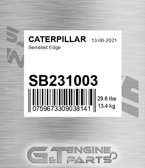 SB231003 Serrated Edge for CATERPILLAR