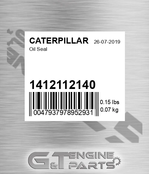 1412112140 Oil Seal for CATERPILLAR