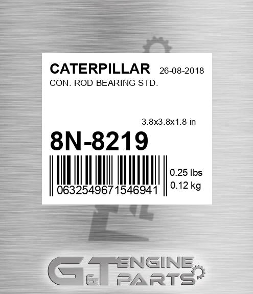 8N-8219 Con. Rod Bearing Std. for CATERPILLAR